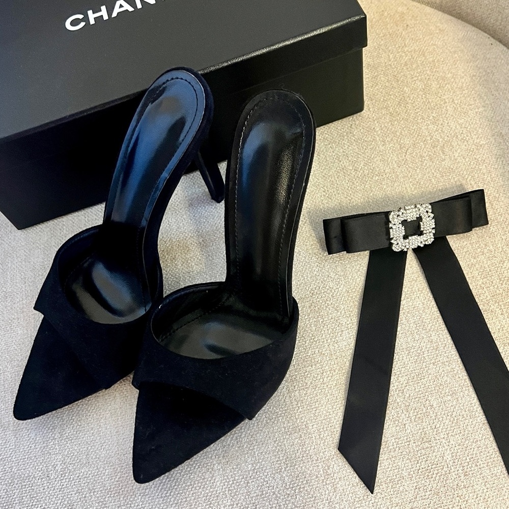 Black Mule Heels
